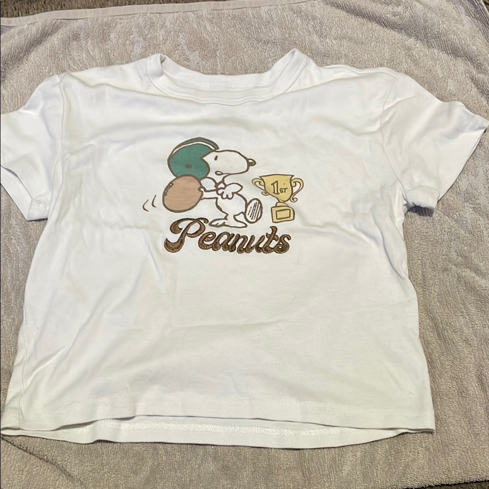 Peanuts White Cotton T-Shirt